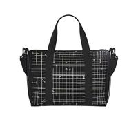 Poezjzw Simbolo Formula Travel Duffle Bag Weekender Carry On Tote Bags Per Donne Borse Ospedale Per Lavoro E Consegna Borsa Bagagli Durante La Notte, Nero, Taglia Unica, Nero, One Size
