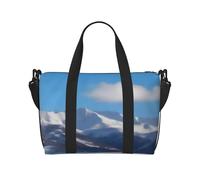 Poezjzw Snowy Mountains Of B Borsa da Viaggio, Weekend, Borsa da Donna, Borsa da Ospedale per Lavoro e Consegna Notte, Borsa Bagagli Nero, Taglia Unica Nero, Taglia Unica, Nero , taglia unica