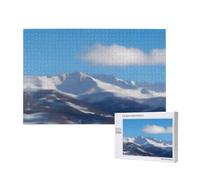 Poezjzw Snowy Mountains Of B - Puzzle classico per adulti, 1000 pezzi, puzzle in legno, decorazione moderna per la casa, gioco intellettuale, 75 x 50 cm