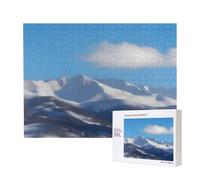 Poezjzw Snowy Mountains Of B - Puzzle classico per adulti, 500 pezzi, puzzle in legno, decorazione moderna per la casa, gioco intellettuale, 52 x 38 cm