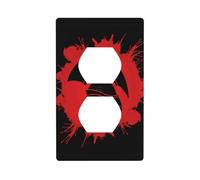 Poezjzw Spartan Warrior - Copertura per interruttore della luce, motivo elmo guerriero, copertura per presa duplex, piastra decorativa da parete, dimensioni 11,4 x 7,9 cm