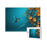 Poezjzw Sprinting Bluebird Puzzle classico per adulti, 300 pezzi, puzzle in legno, decorazione moderna per la casa, gioco intellettuale, 40 x 28 cm