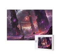 Poezjzw Strange Planet Space Puzzle classico 300 pezzi puzzle in legno moderno decorazione casa gioco intellettuale 28 x 40 cm