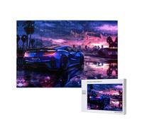 Poezjzw Supercar in futuro tramonto adulto classico puzzle 1000 pezzi puzzle in legno moderno decorazione casa gioco intellettuale 75x50cm