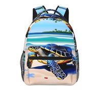 POEZJZW Tartaruga Marina Out To Sea Pattern Zaino per Computer Portatile Per Zaini Moda Infermiera Borse Da Viaggio Elegante Casual Daypacks