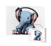 Poezjzw The Elephant In The Room - Puzzle classico per adulti, 500 pezzi, puzzle in legno, decorazione moderna per la casa, gioco intellettuale, 52 x 38 cm