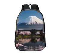 POEZJZW Tiger At Rest Zaino per computer portatile per zaini moda infermiera borse da viaggio eleganti zaini casual, Mt. Fuji all'inizio della primavera, taglia unica