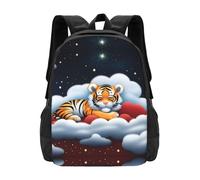 POEZJZW Tiger Cubs In The Clouds Pattern Zaino per computer portatile per zaini moda infermiera elegante viaggi scuola libri borse casual Daypacks