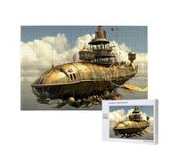 Poezjzw Whale Astronave Classico Puzzle 1000 Pezzi Puzzle In Legno Moderno Decorazione Casa Intellettuale Gioco 75x50cm