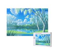 Poezjzw Willows On The Waterfront - Puzzle classico per adulti, 1000 pezzi, in legno, decorazione moderna per la casa, gioco intellettuale, 75 x 50 cm