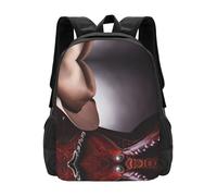 POEZJZW Zaino da viaggio leggero con sella per cavallo con cappello da cowboy, motivo selvaggio, zaino da viaggio per laptop, per ragazze, ragazzi, lavoro, università, regalo per il rientro a scuola