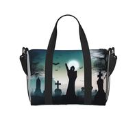 Poezjzw Zombie Hands Borsone da viaggio Weekender Carry On Tote Bags per donne Borse da ospedale per lavoro e consegna Borsa per bagagli durante la notte, nero, taglia unica, Nero, One Size