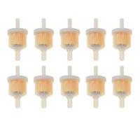 POFET 10 Pezzi di plastica Universale in Linea Filtro Gas/Carburante 6MM-7MM 1/4 Strumento Piccolo Motore per 50cc 90cc 110cc 125cc 150cc Moto Dirtbike ATV ciclomotore Scooter