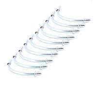 POFET 10 pz/Set Bici v Freno Cavo tagliatelle Freni Tubo Tubo Guida Argenteo 90 Gradi