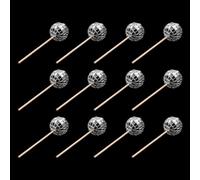 POFET 12 Pezzi Mini Palla da Discoteca Inserti per Decorare Torte Palla da Topper per Decorazioni per Torte Decorazioni per Cupcake Accessori per Dessert Ornamenti per Feste in Discoteca
