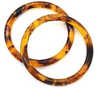 POFET 2 pezzi manici rotondi in resina solida sostituzione per borse fatte a mano borsa manico borsa affascinante telaio tela shopping tote