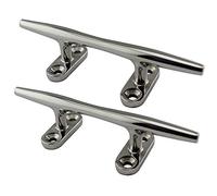 POFET 2 Pz 8 pollici-100mm 316 Acciaio Inox Heavy Duty Barca Base Hollow Tacchette per Marine Yacht