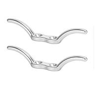 POFET 2 pz Marine Grade 316 Acciaio Inox Flagpole Corda Tacchetta Gancio 110mm Barca Ormeggio Accessori per Barche Yachts