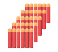 POFET 30 Pezzi 9,5 cm/3,74" Ricarica di Freccette in Schiuma Rossa per Blaster Nerf N-Strike Elite Mega Series
