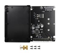 POFET Adattatore M.2 Convertitore NGFF SATA a IDE 2.5 con Custodia per Disco Rigido Adatto per Accessori per Computer