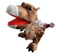 POFET Bambole da dinosauro per bambini, giocattolo da dinosauro per ragazzi e ragazze, dinosauro peluche, giocattolo di storia, regali (marrone)