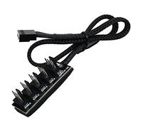 POFET Cavo di Alimentazione Hub Splitter Adattatore con Maniche PC CPU Ventole di Raffreddamento Hub Hub Ventola CPU Computer a 4 Pin Hub Splitter Ventola PWM da 1 a 5