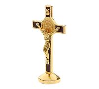 Pofet, crocifisso, Gesù Cristo in croce, statuetta per auto, casa cappella, decorazione, oro