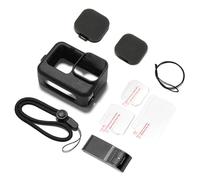 POFET Custodia in Silicone per Go PRO Hero12-9 Kit di Accessori Copertura Laterale della Batteria/Copriobiettivi/Proteggi Schermo/Cordino