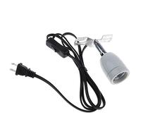 POFET E27 - Supporto per lampada termica per rettile, 400 W, in ceramica, girevole, con interruttore e clip, per animali domestici, con tartaruga rettile