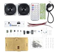 POFET Kit di Altoparlanti Fai-da-Te Kit di Pratica di Saldatura Kit di Elettronica Telecomando Disponibile Supporto Bluetooth/USB con Amplificatore Stereo 3W + 3W