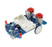 POFET Kit per auto di tracciamento intelligente D2-5, kit di progetti di saldatura per auto intelligenti, per strumento fai da te didattico sperimentale di pattuglia di linea