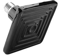 POFET Lampada riscaldante in Ceramica, Emettitore di Lampadina in Ceramica a infrarossi Nera Incubatrice per Animali da Compagnia per rettili Brooder per Serpente Lucertola 220V-230V (150W)