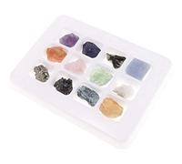 POFET PK546-5 - Kit educativo per la scienza della geologia e della roccia e minerale, confezione da 12