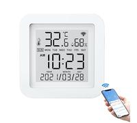 POFET Sensore di Temperatura Wi-Fi Termometro Wireless Termometro Digitale Supporto igrometro Controllo App Mobile Assistente vocale