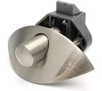 POFET - Serratura per ante di armadi e cassetti, strumento di blocco, con pulsante a spinta, in lega di zinco, a mezzaluna, per camper e roulotte