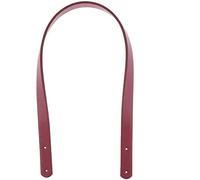 POFET Set di 2 manici per borse da cucito in similpelle resistente, 60 cm, colore: rosso