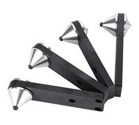 POFET Speaker Spikes, 4 Pezzi in Ottone Isolamento Spikes Piedi HiFi Altoparlante Supporto mensola Cono Base Pads per apparecchiature audio, subwoofer, altoparlanti, amplificatori di potenza