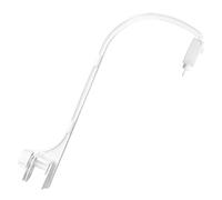 POFET Supporto per campanello mobile per culla da 66 cm, supporto per braccio sospeso Motore rotante Gancio decorativo Doppio dado di regolazione e fissaggio con carillon (Bianco)