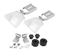 POFET Visiera per Smerigliatrice da Banco, Protezioni Oculari Schermi Sicurezza Custodia Acciaio Inossidabile Protezione Sostitutiva Angolare Maggior Accessori Supporto Staffa