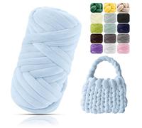 POFIBO Filato Gigante, 500g Lana Grossa per Coperte a Mano, XXL Chunky Yarn, Spessa Gomitoli Lana Grossa, 16m Filo Cotone Grosso per Borse, Coperte, Nidi di Animali Domestici, Artigianato Fai-da-Te