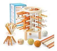 POFIBO Giochi Montessori Legno Bambini 3 4 5 6 7 + Anni Idee Regalo, giochi da tavolo bambini con bastoncini colorati e dadi, Giochi Educativi di Famiglia per Sviluppo Cognitivo per Ragazzi Ragazze