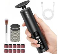 POFIBO Pedicure Elettrico Professionale Piedi - 2 in 1 Levigatore a 9 Velocità con Display LCD, Rimuove Calli e Pelle Dura da Talloni e Piante per Piedi Morbidi e Lisci