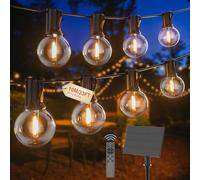 Pogestrand Luci Solari Da Esterno G40 10M Con Telecomando,Dimmabile,Timer