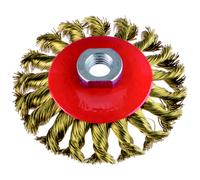 Poggi 468.35 spazzola circolare Ø 120 mm fili in acciaio attacco M14