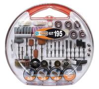 Poggi Kit 195 pezzi accessori per mini trapano in valigetta ricambi universali