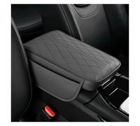 Poggia braccio Auto Bracciolo Per Auto Imbottito, Con Tasca Portaoggetti Laterale, In Pelle PU E Cotone Memory. Bracciolo console centrale(Gray)