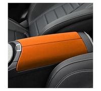 Poggia braccio Auto Per Benz Classe E 2016-2022 Copertura Del Bracciolo In Pelle Scamosciata Bracciolo console centrale(Arancia)
