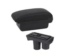Poggia braccio Auto Per Citroen Per C3 Per C2 Bracciolo Box Auto Bracciolo Box Portaoggetti Bracciolo console centrale(A Black line NO USB)
