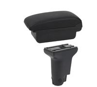 Poggia braccio Auto Per Fiat 500 Box Portaoggetti Centrale Per Bracciolo Auto Dedicato, Rialzato E Retrofit Bracciolo console centrale(A black line No USB)