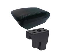 Poggia braccio Auto Per Fit Jazz 1 2002 2003 2004 2005 2006 2007 Box Portaoggetti Per Bracciolo Auto Bracciolo console centrale(F All Black No USB)